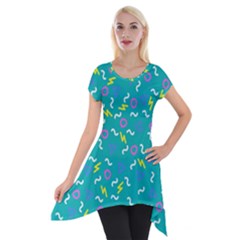 Retro Wave 4 Short Sleeve Side Drop Tunic by jumpercat