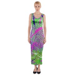 Ink Splash 03 Fitted Maxi Dress