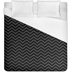 Dark Chevron Duvet Cover (King Size)