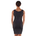 Dark Chevron Wrap Front Bodycon Dress View2