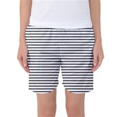 Basic Horizontal Stripes Women s Basketball Shorts by jumpercat