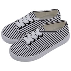 Basic Horizontal Stripes Kids  Classic Low Top Sneakers