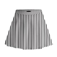 Basic Vertical Stripes Mini Flare Skirt by jumpercat