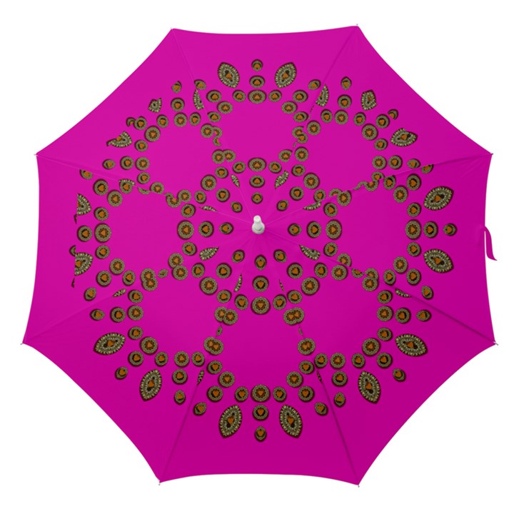 Sweet Hearts In  Decorative Metal Tinsel Straight Umbrellas