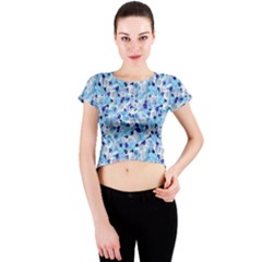 Gardenia Cold Crew Neck Crop Top by jumpercat