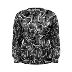 Fractal Sketch Dark Women s Sweatshirt by jumpercat