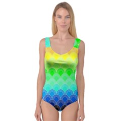 Art Deco Rain Bow Princess Tank Leotard  by NouveauDesign