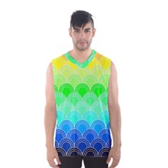 Art Deco Rain Bow Men s Basketball Tank Top by NouveauDesign