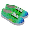 art deco rain bow Kids  Classic Low Top Sneakers View3