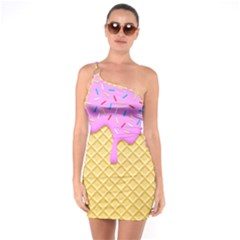 Strawberry Ice Cream One Soulder Bodycon Dress by jumpercat