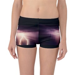 Storm Weather Lightning Bolt Reversible Boyleg Bikini Bottoms