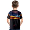 India Sunset Sky Clouds Mountains Kids  Cotton Tee View2