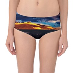 India Sunset Sky Clouds Mountains Mid-waist Bikini Bottoms