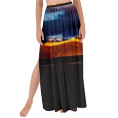 India Sunset Sky Clouds Mountains Maxi Chiffon Tie-up Sarong by BangZart