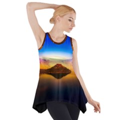 Crater Lake Oregon Mountains Side Drop Tank Tunic