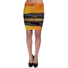 Bled Slovenia Sunrise Fog Mist Bodycon Skirt by BangZart