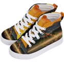 Bled Slovenia Sunrise Fog Mist Kid s Hi-Top Skate Sneakers View2