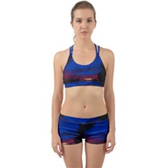 Canada Lake Night Evening Stars Back Web Sports Bra Set by BangZart