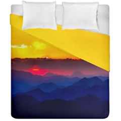 Austria Landscape Sky Clouds Duvet Cover Double Side (california King Size)