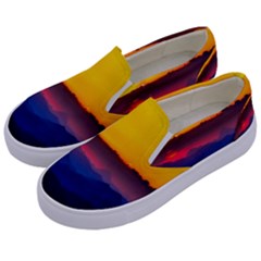 Austria Landscape Sky Clouds Kids  Canvas Slip Ons by BangZart