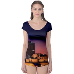 San Francisco Night Evening Lights Boyleg Leotard 