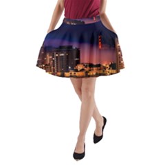 San Francisco Night Evening Lights A-Line Pocket Skirt