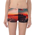 Sunset Dusk Boat Sea Ocean Water Boyleg Bikini Bottoms View1