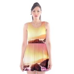 California Sea Ocean Pacific Scoop Neck Skater Dress