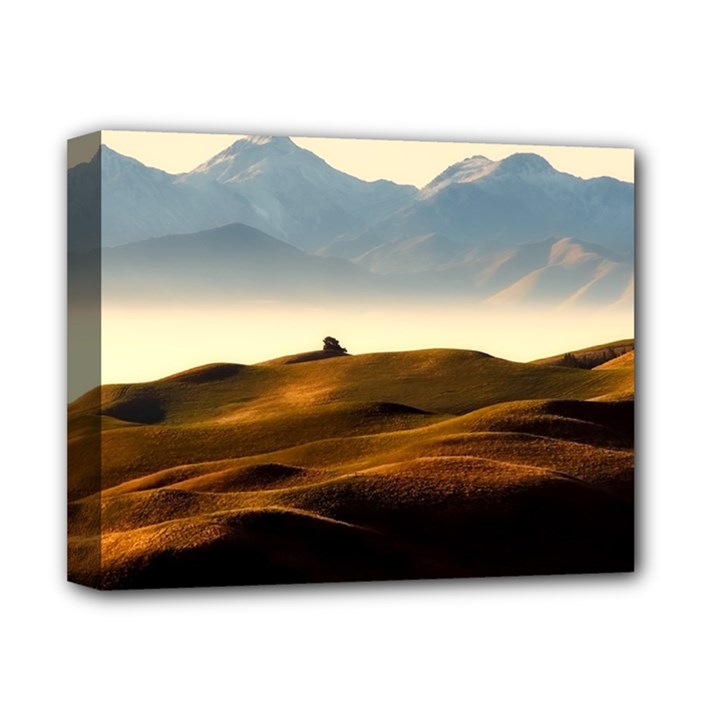 Landscape Mountains Nature Outdoors Deluxe Canvas 14  x 11 