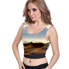 Landscape Mountains Nature Outdoors Crop Top by BangZart