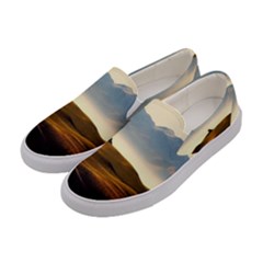 Landscape Mountains Nature Outdoors Women s Canvas Slip Ons by BangZart