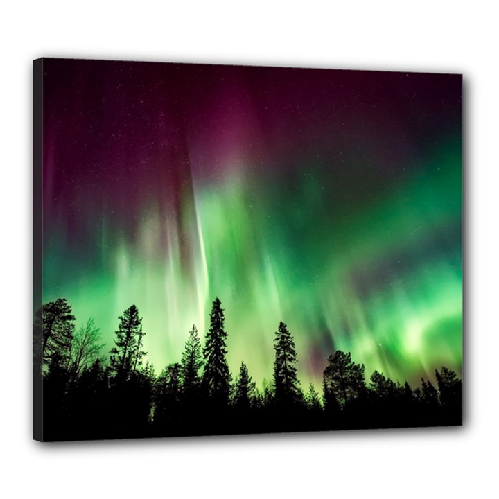 Aurora Borealis Northern Lights Canvas 24  x 20 