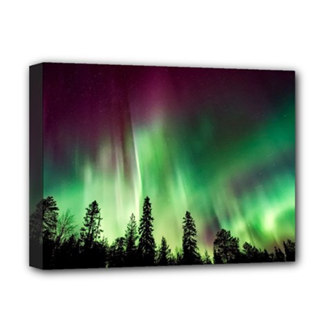 Aurora Borealis Northern Lights Deluxe Canvas 16  x 12  