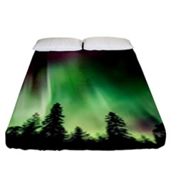 Aurora Borealis Northern Lights Fitted Sheet (king Size)