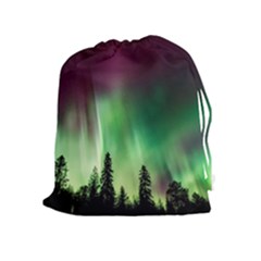 Aurora Borealis Northern Lights Drawstring Pouches (Extra Large)