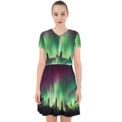 Aurora Borealis Northern Lights Adorable in Chiffon Dress