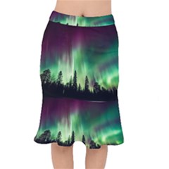 Aurora Borealis Northern Lights Mermaid Skirt