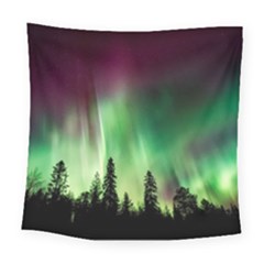 Aurora Borealis Northern Lights Square Tapestry (Large)