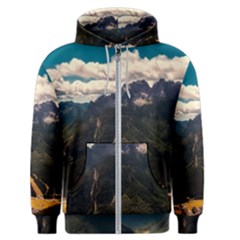 Italy Valley Canyon Mountains Sky Men s Zipper Hoodie