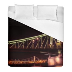 Budapest Hungary Liberty Bridge Duvet Cover (full/ Double Size)