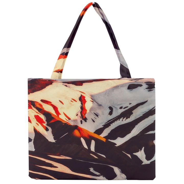 Iceland Landscape Mountains Snow Mini Tote Bag