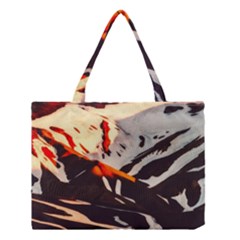 Iceland Landscape Mountains Snow Medium Tote Bag