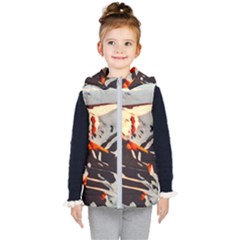 Iceland Landscape Mountains Snow Kid s Puffer Vest