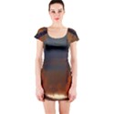 River Water Reflections Autumn Short Sleeve Bodycon Dress View1