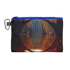 River Water Reflections Autumn Canvas Cosmetic Bag (large)