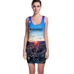 Iceland Landscape Mountains Stream Bodycon Dress by BangZart