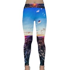 Iceland Landscape Mountains Stream Classic Yoga Leggings by BangZart