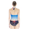 Iceland Landscape Mountains Stream Halter Swimsuit View2