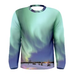 Aurora Borealis Alaska Space Men s Long Sleeve Tee by BangZart