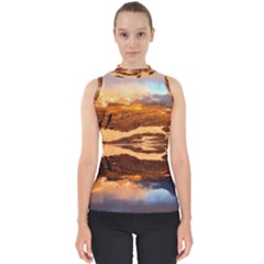 France Snow Winter Sunrise Fog Shell Top by BangZart